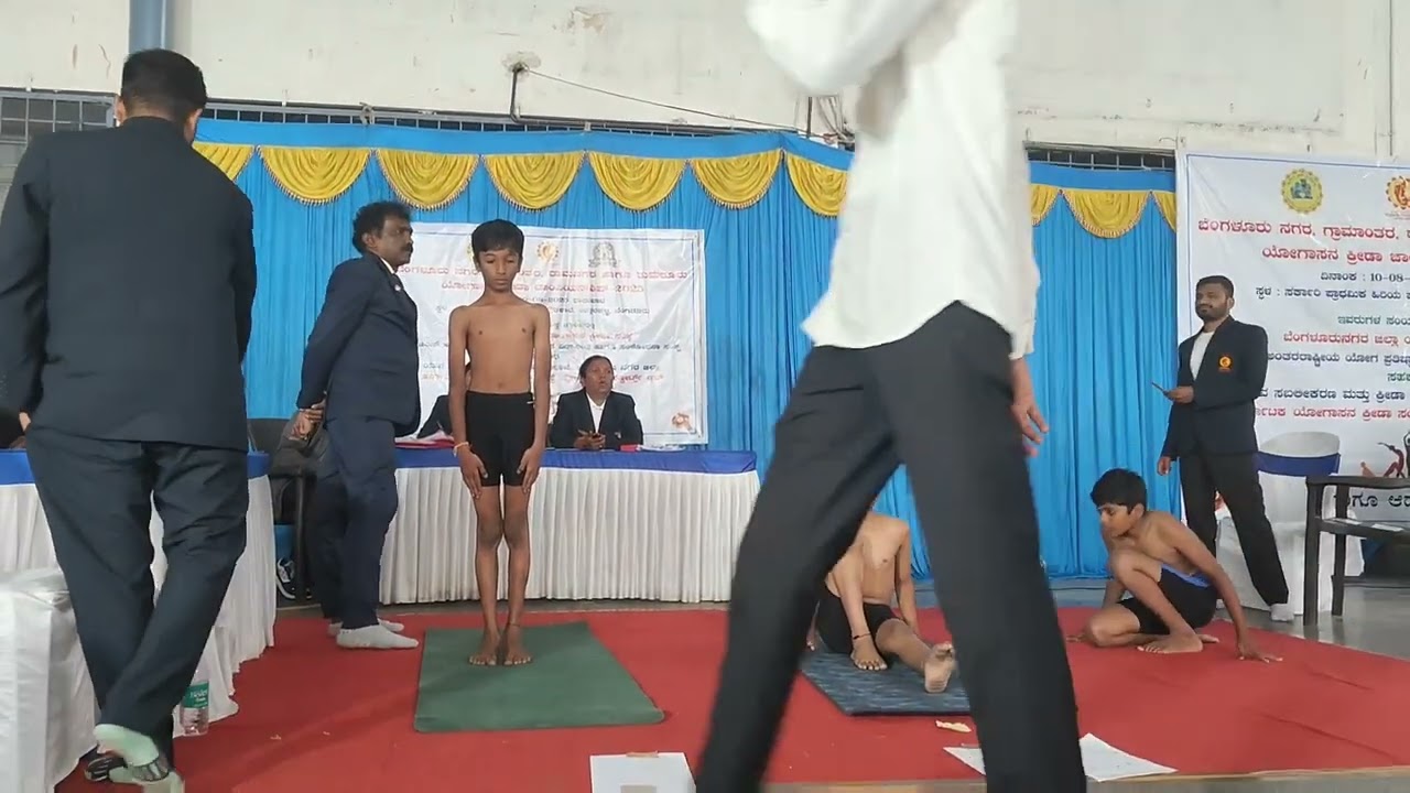 6th national yoga competition/district selection/Traditional event Ashwin secured 2nd place 