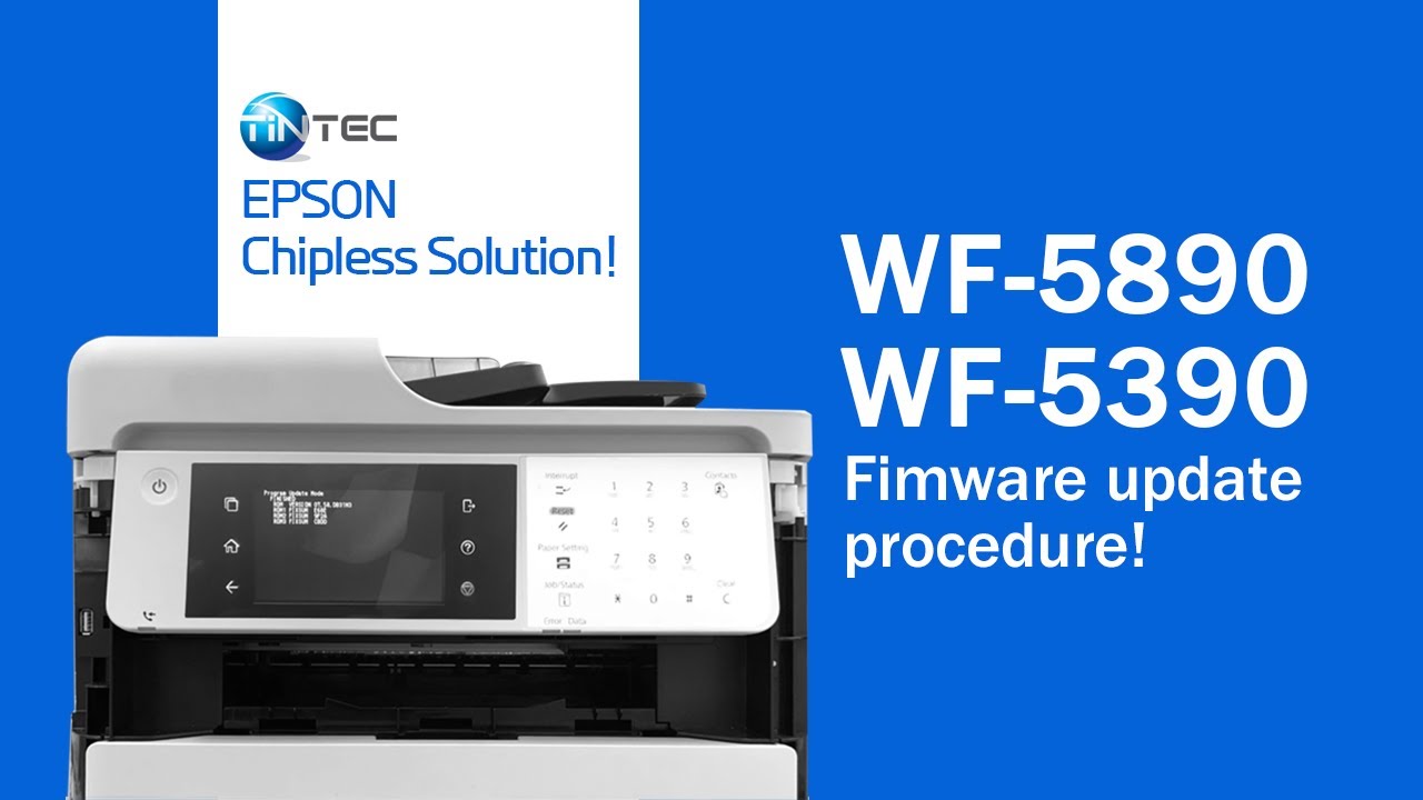 Epson WF-5890 Fimware update procedure.