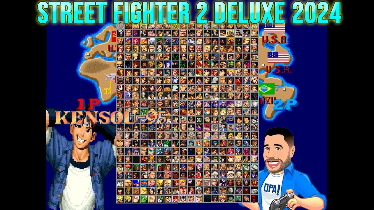 Street Fighter 2 Deluxe 2024 - Jogando com Kensou-95 - Roda em PC fraco.
