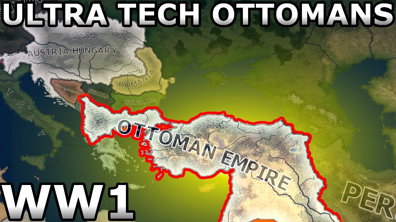 What if the Ottoman Empire had the best Technology in WW1? | HOI4 Timelapse