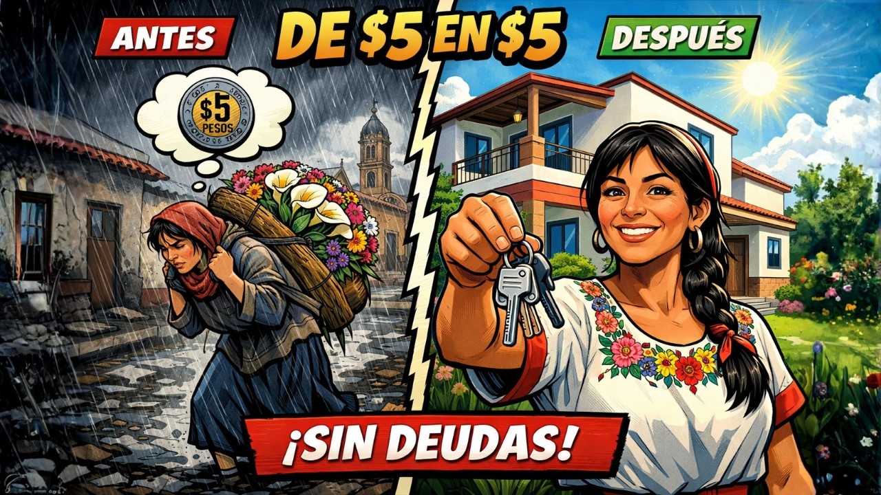 Cómo una LAVANDERA usó los $5 Diarios y REMODELÓ la Casa COMPLETA al Contado