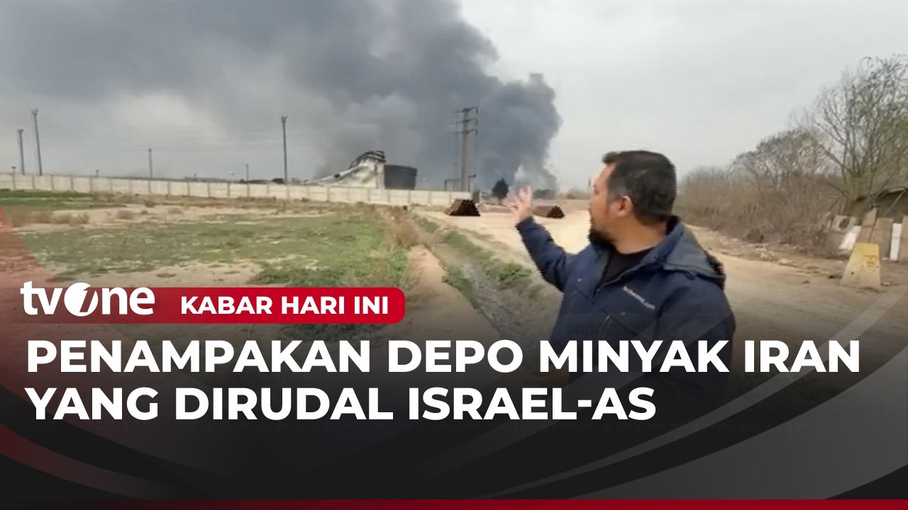 Hancur Lebur, Penampakan Depo Minyak Iran Usai Diserang | Kabar Hari Ini