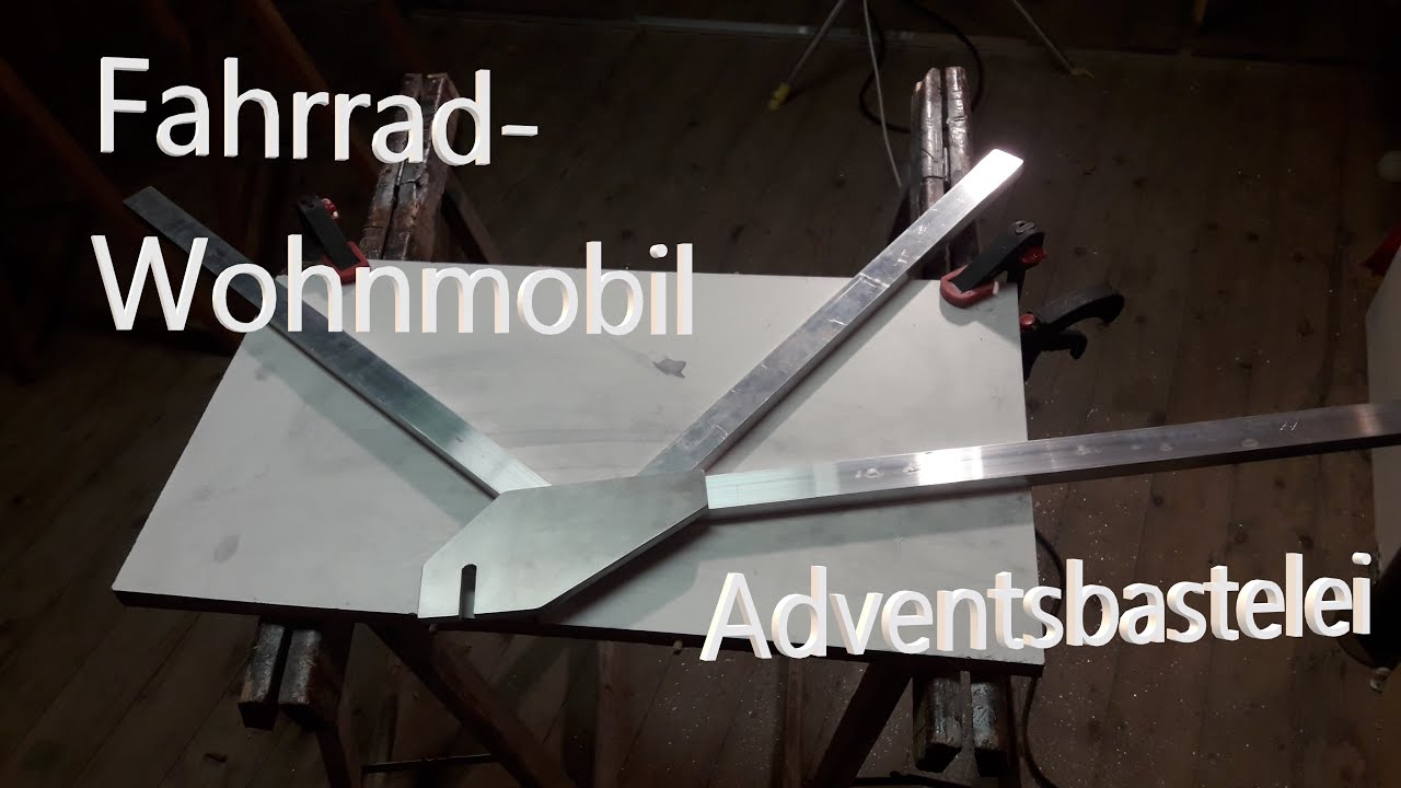 Fahrrad Wohnwagen Adventsbastelei