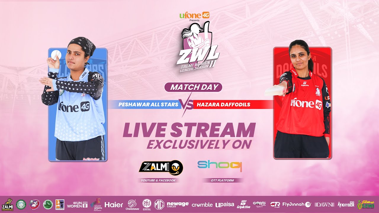 Live l 8th  Match l All Star Vs Dafodills l Zalmi Women League Season 2 Ufone 4G l Zalmi TV