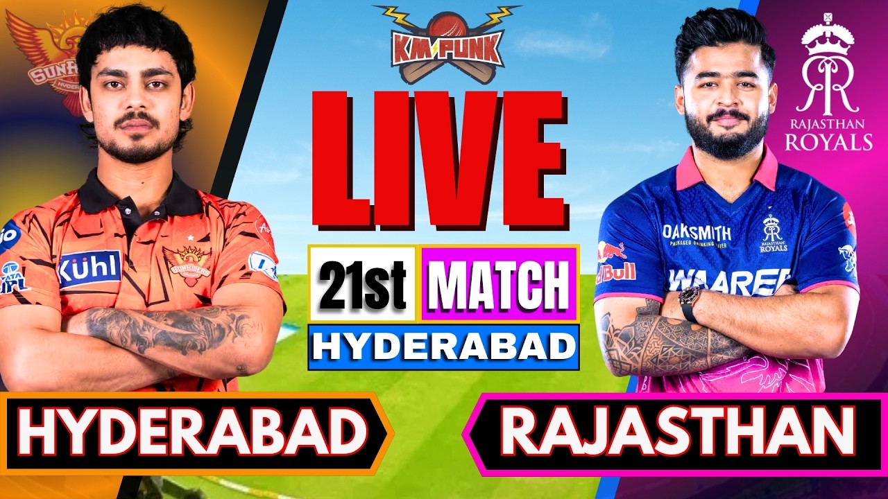 🔴 IPL LIVE: Hyderabad vs Rajasthan Live match Score | IPL 2026 Match Today | SRH vs RR Live match