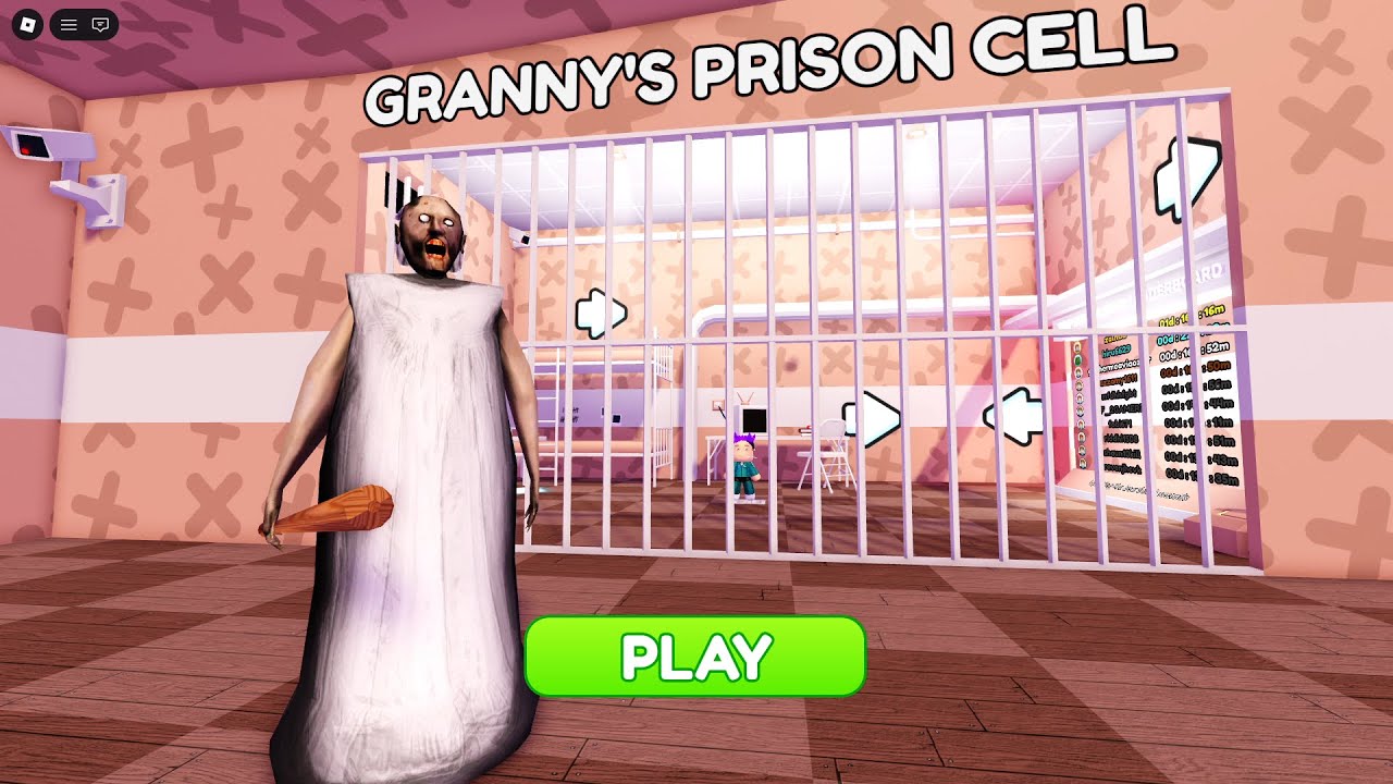 GRANNY'S PRISON RUN! Obby roblox! Gameplay Walkthrough No Death 4K