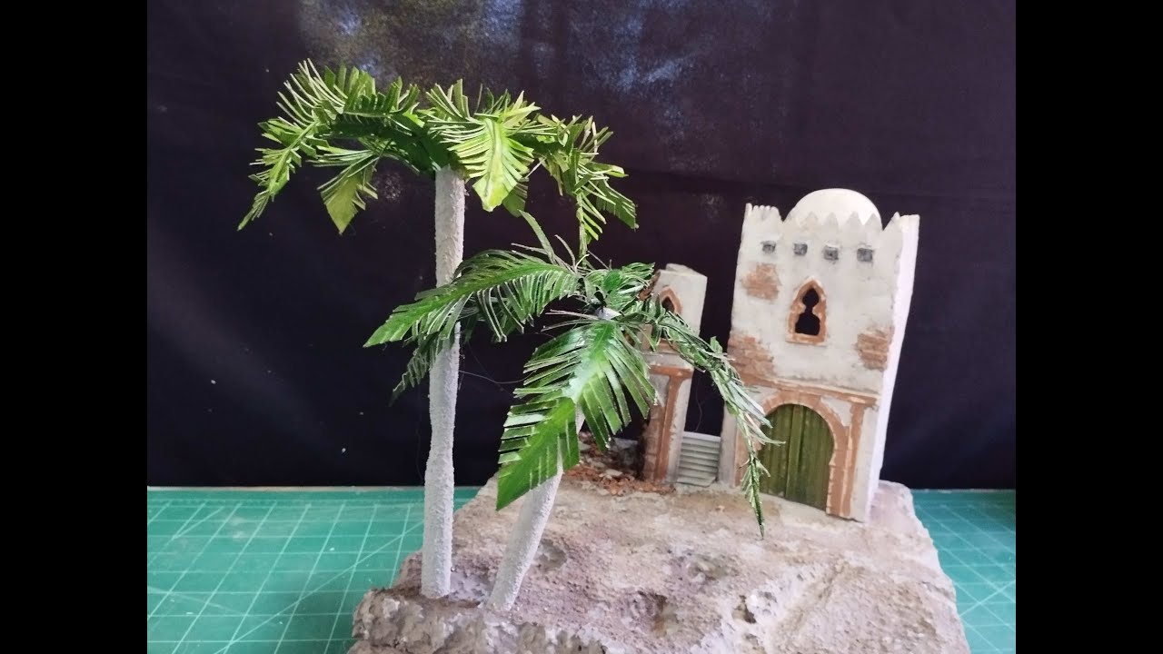 Palm trees modeling. Step by step guide