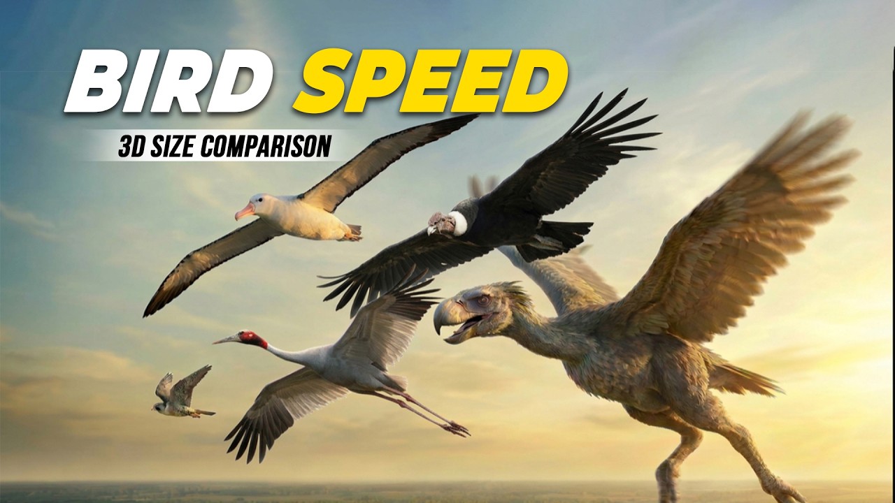 Peregrine Falcon vs Golden Eagle: Fastest Bird Speed Test 3D