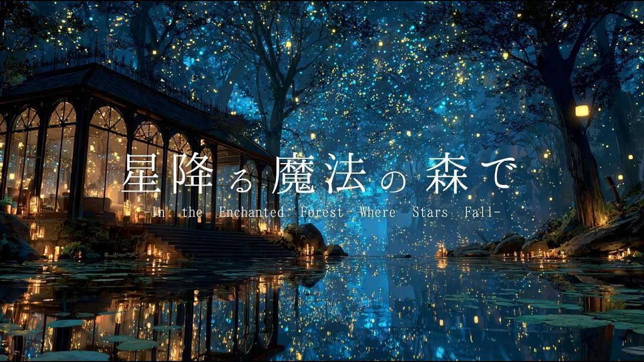 【夜のBGM】星降る魔法の森で｜Relaxing Night Piano Background Music