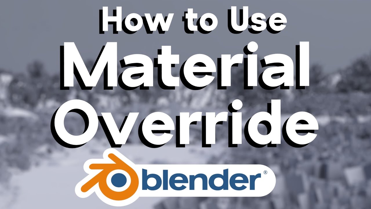How to Use Material Override in Blender