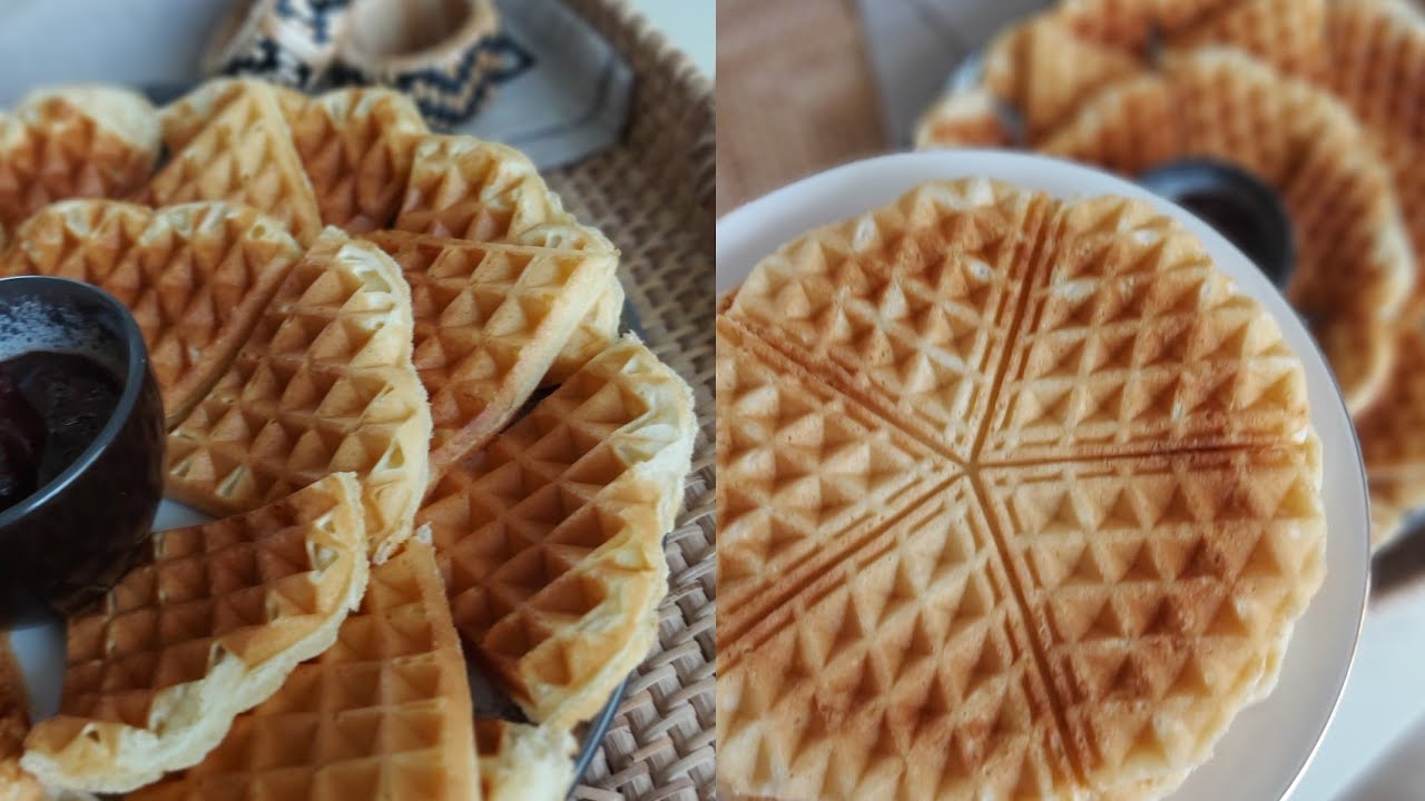 Brusselse wafels – eenvoudig recept😋😋بسكويتات الوفل بروكسل - وصفة سهلة