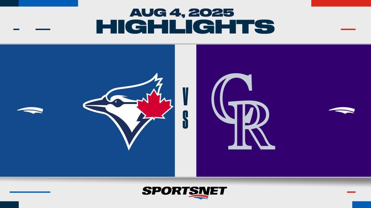 MLB Highlights | Blue Jays vs. Rockies - August 4, 2025