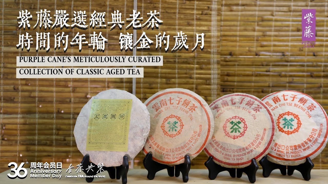 【紫藤严选经典老茶】时间的年轮 镶金的岁月 Purple Cane's Meticulously Curated Collection of Classic Aged Tea