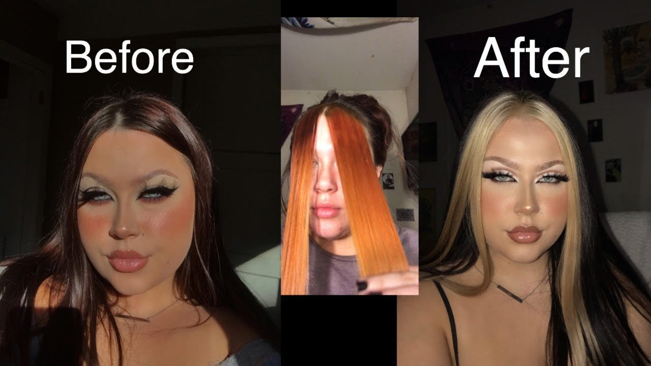 I got bored so I bleached my hair.. E-Girl Hair Trend