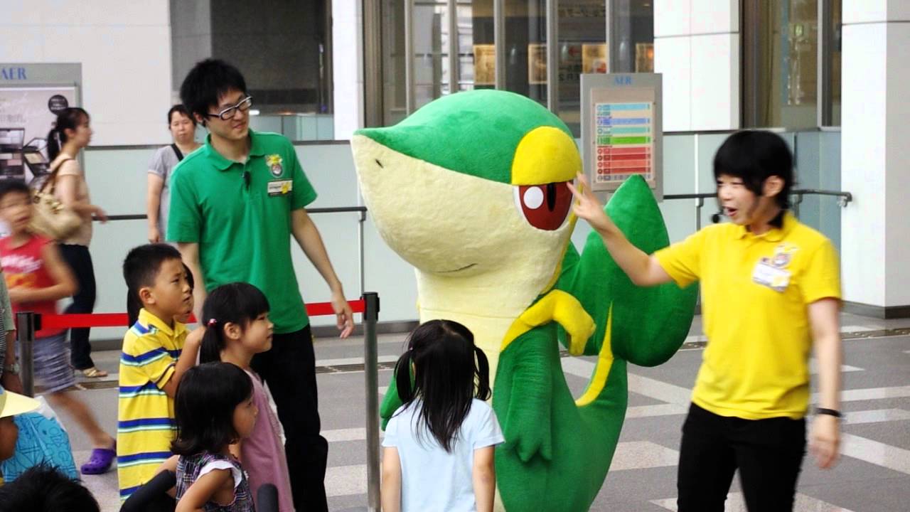 クイズ大会に参加するツタージャinポケモンセンタートウホク