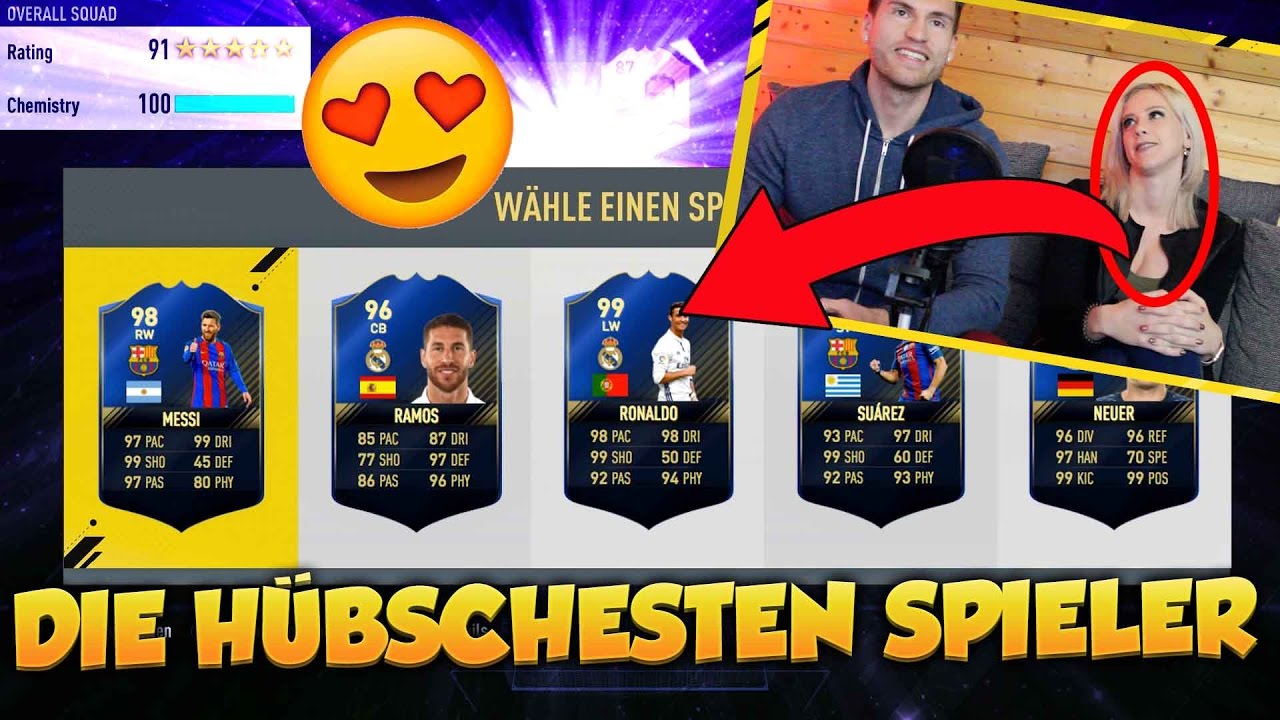 FIFA 17: FREUNDIN WÄHLT DIE SCHÖNSTEN SPIELER😍!?! SEXIEST FUT DRAFT EVER 😱  #2
