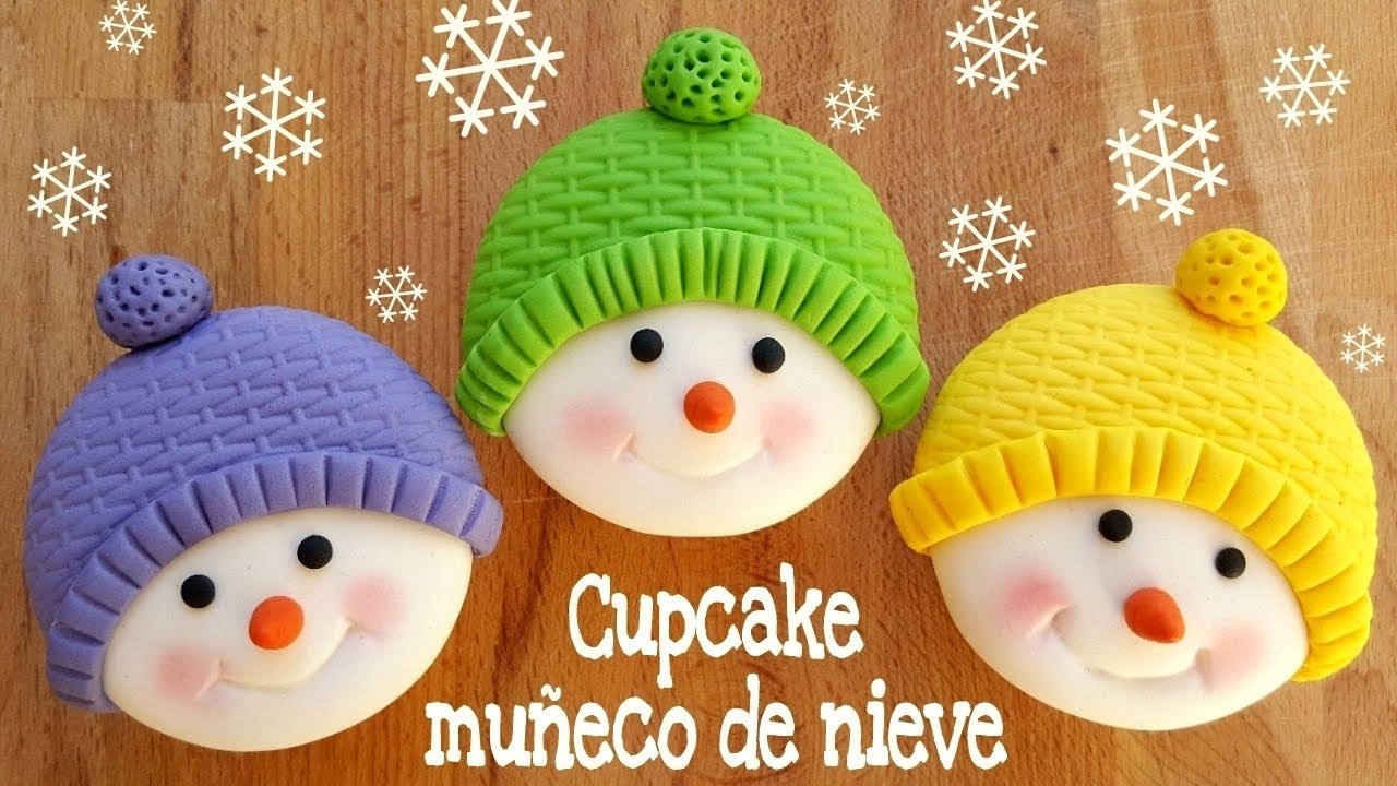 Cupcake muñeco de nieve | Especial navidad | Mi tarta preferida