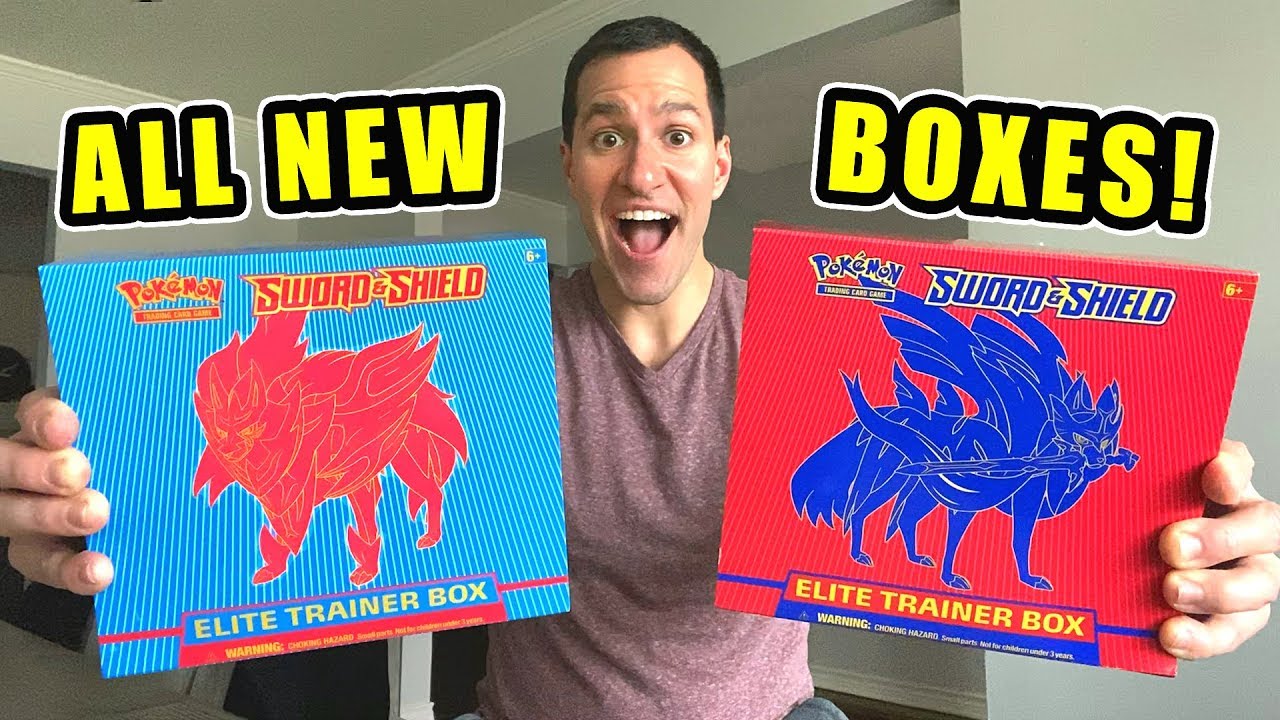 *NEW POKEMON CARDS ZACIAN AND ZAMAZENTA BOX!* Opening SWORD AND SHIELD Elite Trainer Boxes!