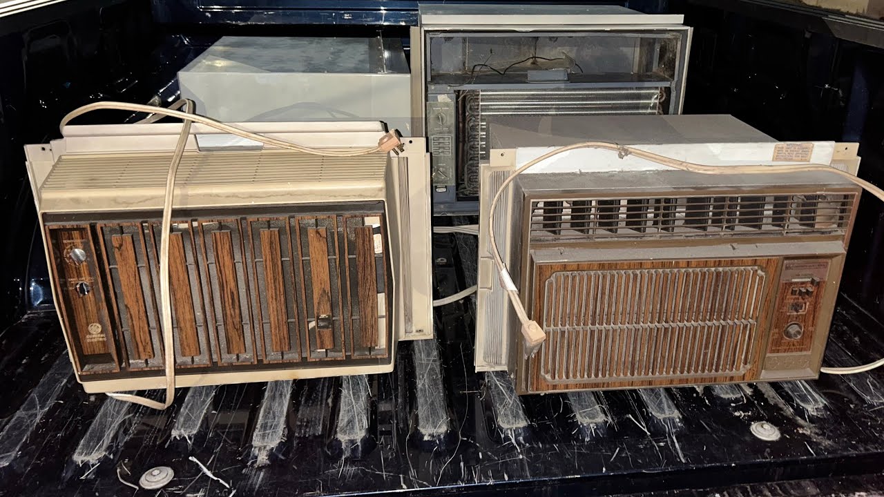 Только что спасли 2 винтажных кондиционера 1978 года! Emerson Quiet Kool и General Electric! EQK ...