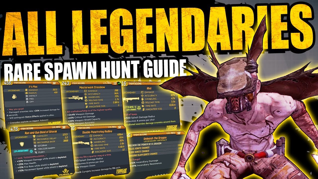 Borderlands 3: All 14 RARE SPAWN HUNT Boss Legendaries & Where To Find Them - Full Event Guide