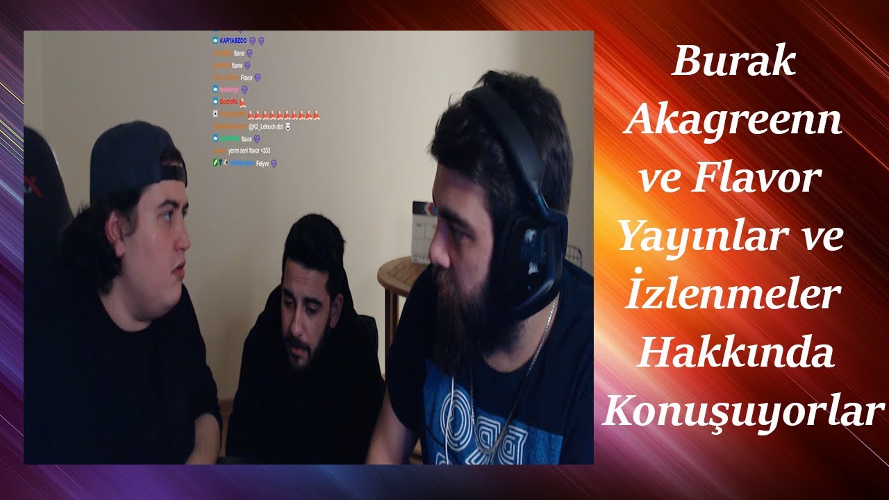 Burak, Akagreenn ve Flavor Yayınlar ve İzlenmeler Hakkında Konuşuyor