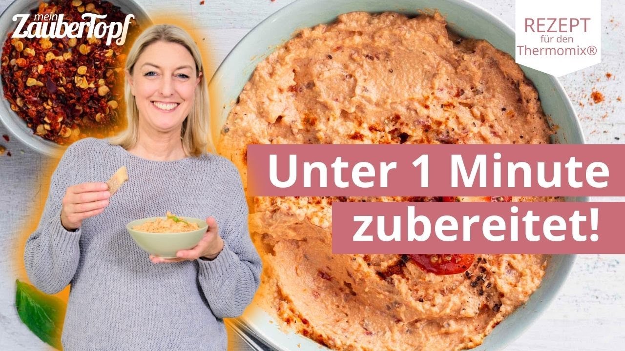Schnell & Einfach: Tomaten-Mozzarella Dip 🚀 | Thermomix® Rezept