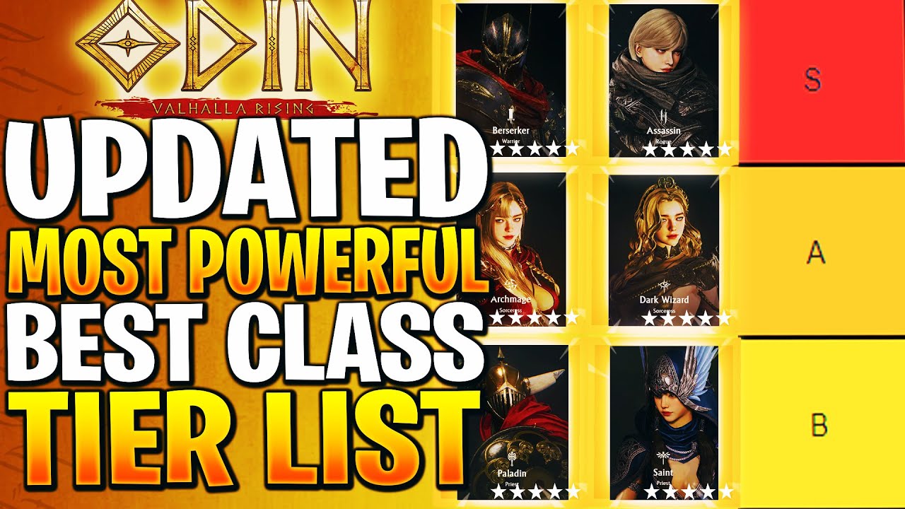 Odin Valhalla Rising Tier List! What Are The Best Classes & Subclasses?