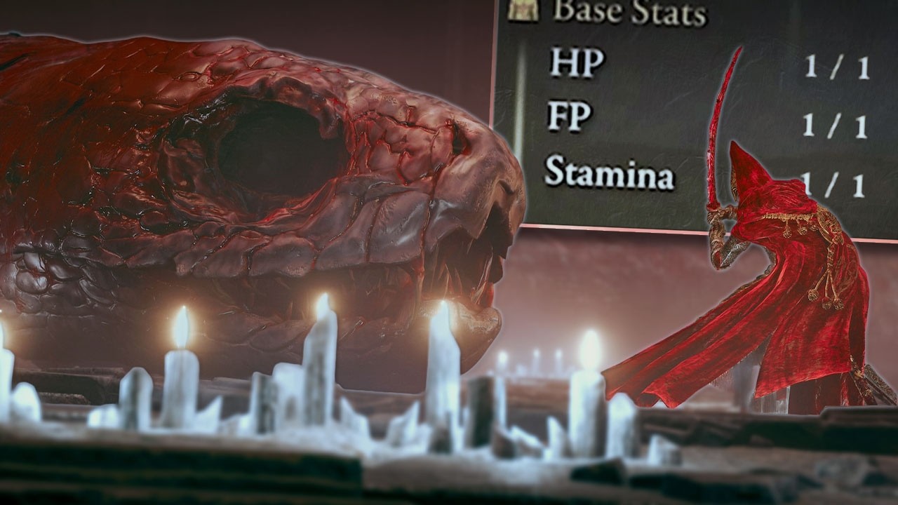 Battre le DLC de ELDEN RING avec 1 PV / 1 ENDURANCE / 1 MANA