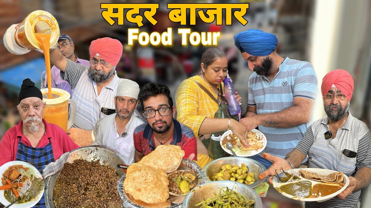 Best Things To Try At Sadar Bazar , Delhi | Chole Bathure , Bombay Sandwich , Mango shake