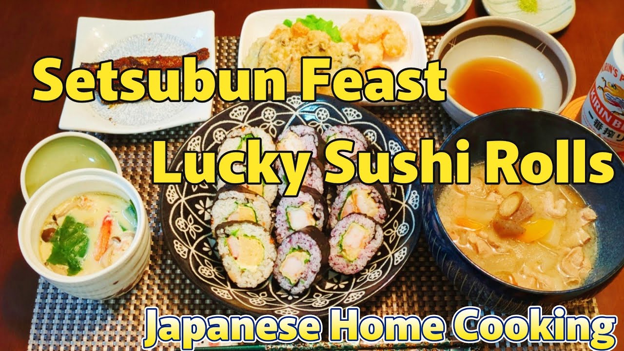 A Special Winter Dinner in Japan: Making Shrimp Tempura Sushi Rolls & Tonjiru Soup