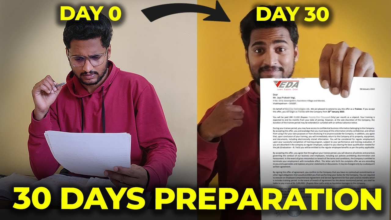 VEDA IIT 30 DAYS PREPARATION PLAN 2025