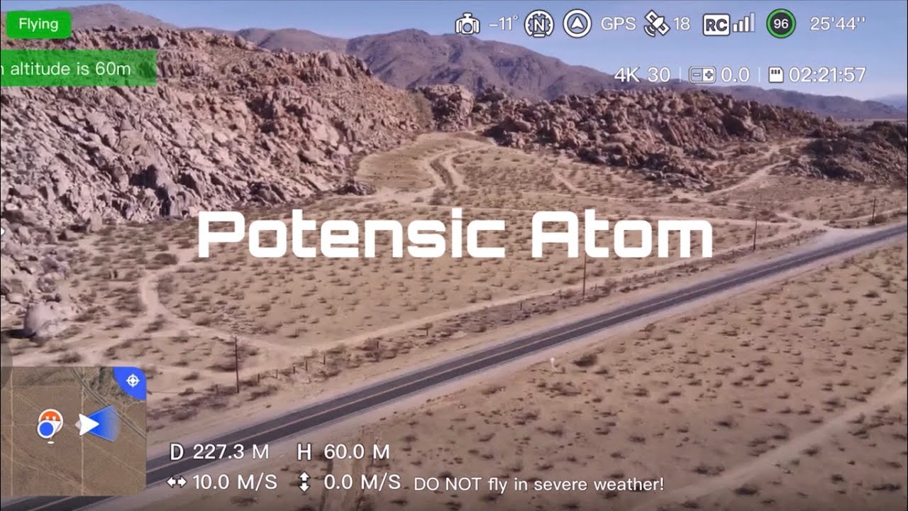 Potensic Atom Full Continuous flight.