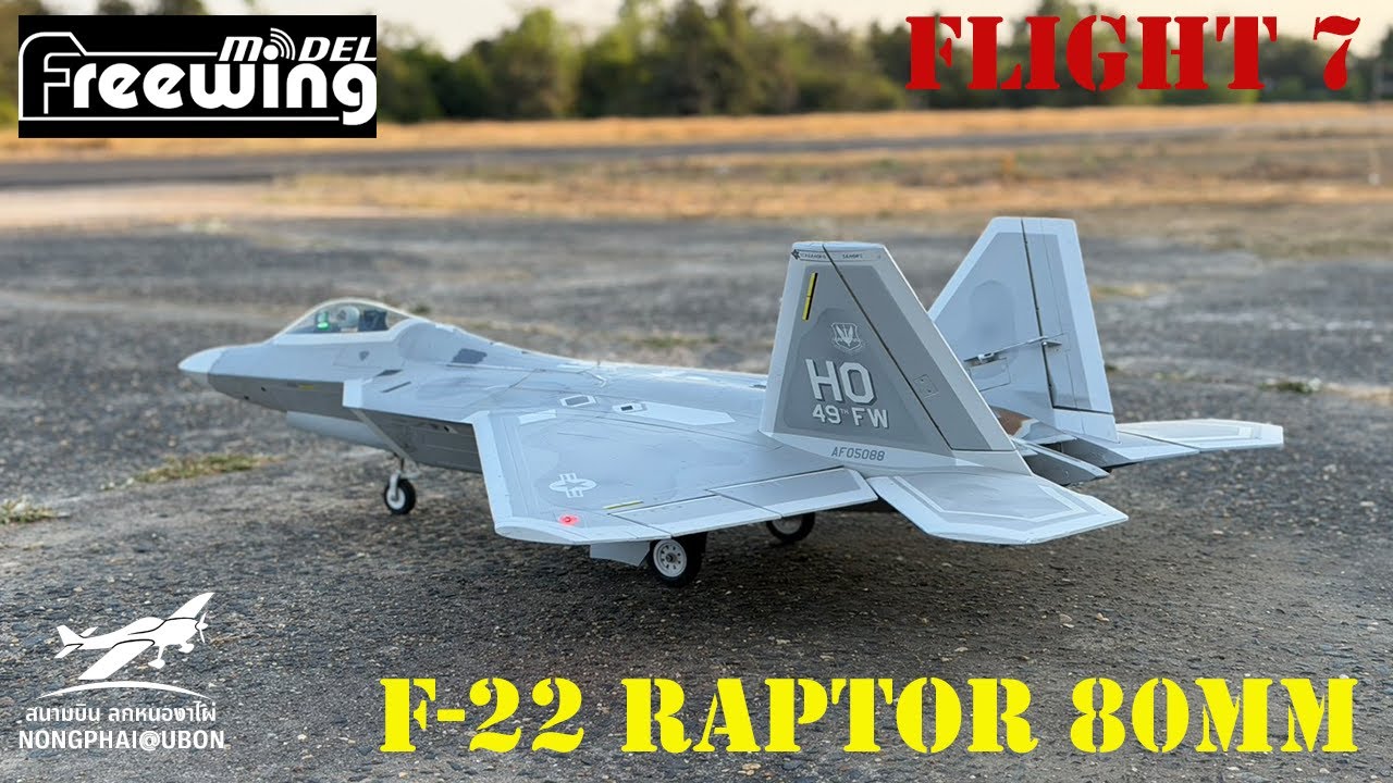 F22 Raptor 80mm Freewing Model Flight 7