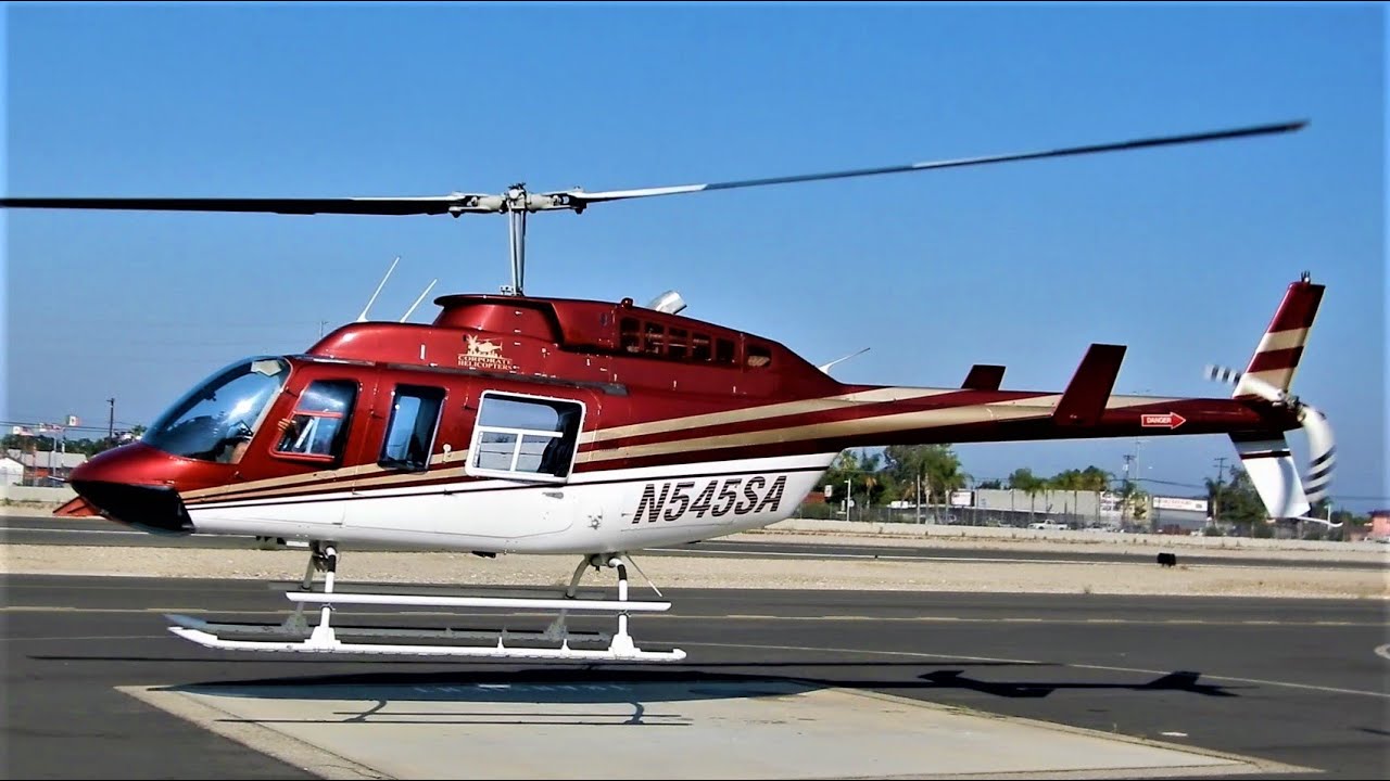 Bell 206 LongRanger Start-Up & Takeoff - Like Helicopter Crash Hudson River New York  N545SA