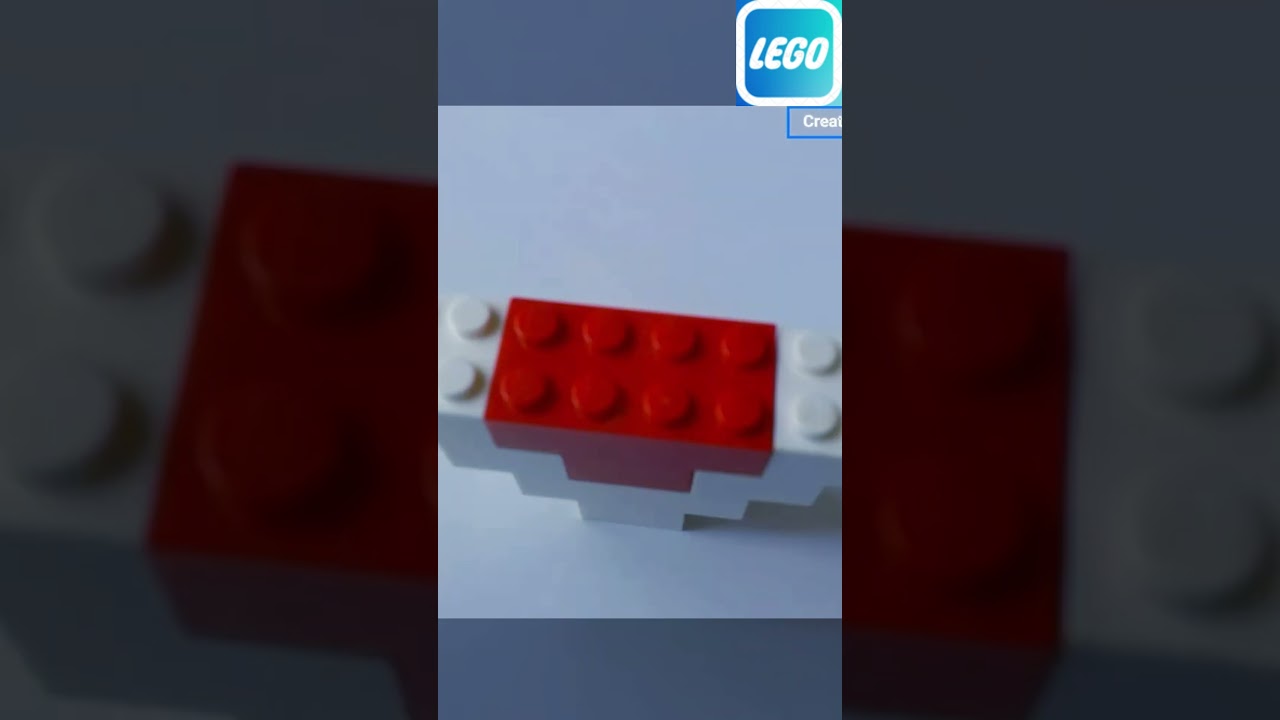 Lego Classic DIY White Heart Red Cross #shorts