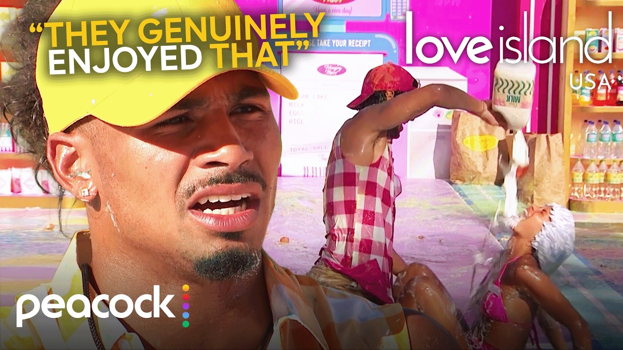 Zach and Kayda Have a Little Too Much Fun in the Food Challenge | Love Island USA on Peacock