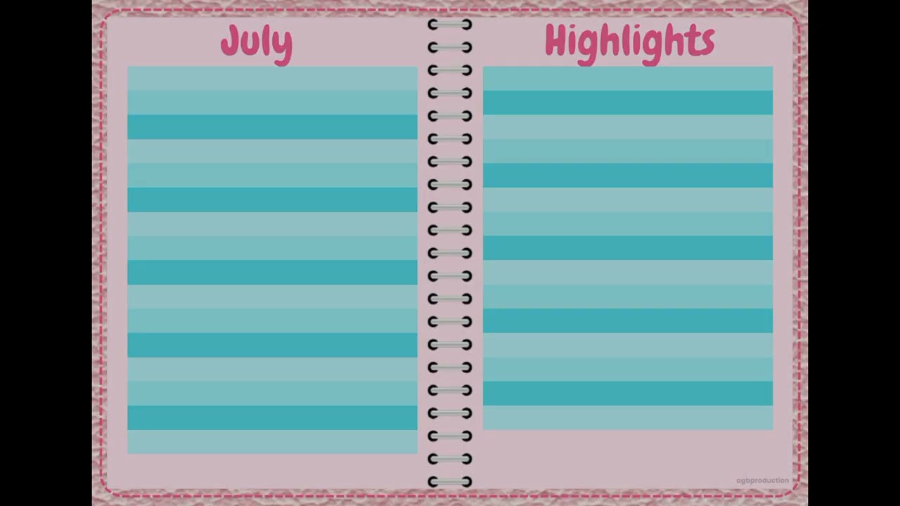 2026 Monthly Gratitude & Highlight 
