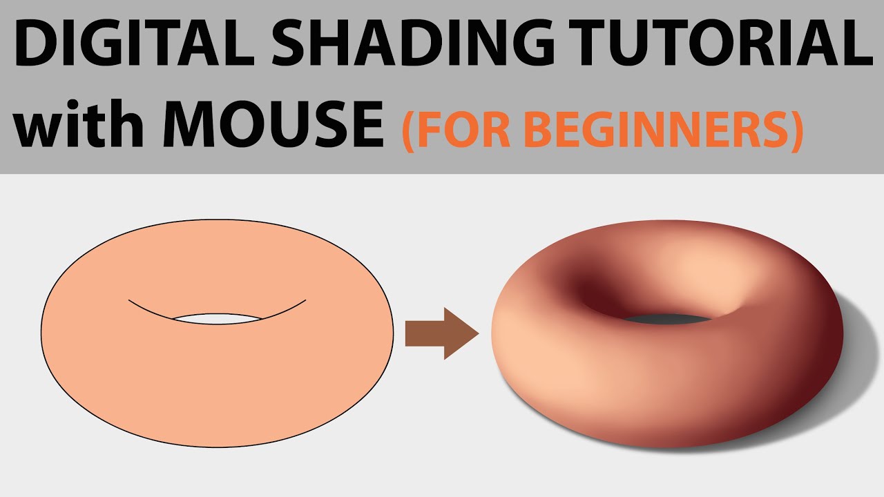 Digital Art Shading Tutorial (if you are just starting out in 2021) - with mouse