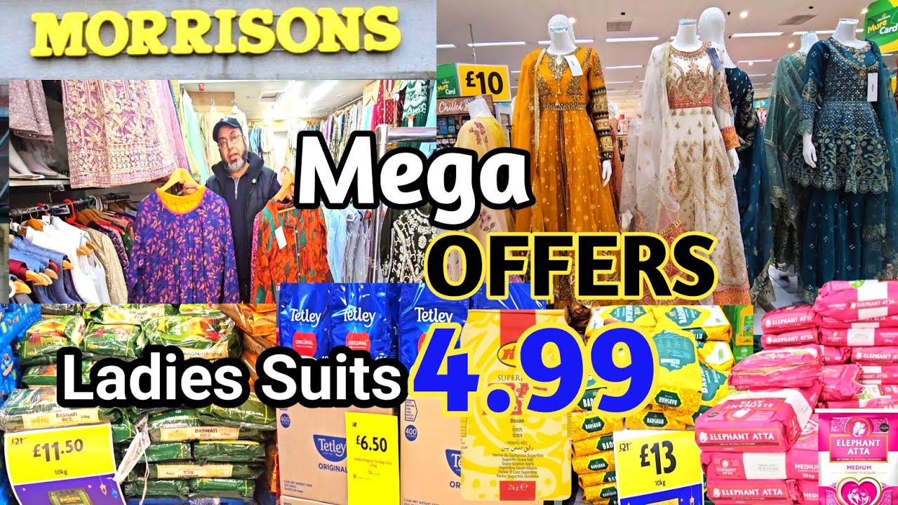 MEGA OFFERS IN MORRISONS | Ladies Suits 4.99 Only in Suraj Boutique Bradford | Eid Offers on Clothes