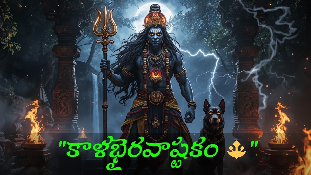 Powerful Kaalabhairavashtakam 🔱 | వినగానే భయం & అడ్డంకులు తొలగిపోతాయి | Kala Bhairava Stotram