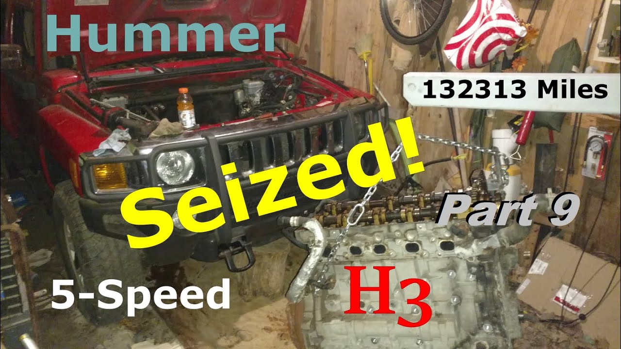 Resurrection: 2006 Hummer H3 3.5 5cyl - Part 9 - Autopsy to Pavement - Reinstalling the Engine