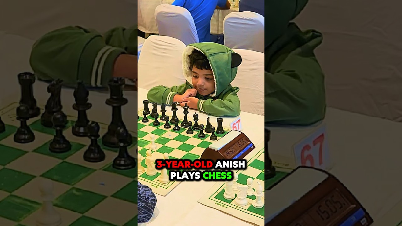 YOUNGEST RATED PLAYER Anish is PLAYING CHESS in the TOURNAMENT
