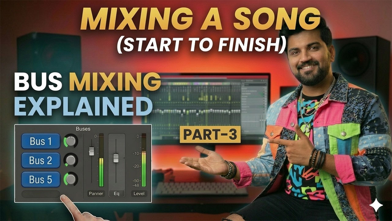 Mixing A Song ( Start To Finish ) l Part 3 - Bus Mixing Fl Studio l Complete Song Mixing Tutorial l