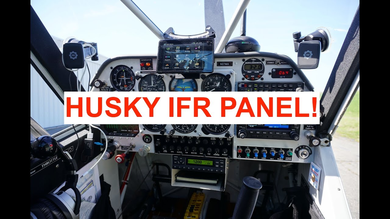 HUSKY IFR PANEL v2 Longer - Aviat Husky Cockpit