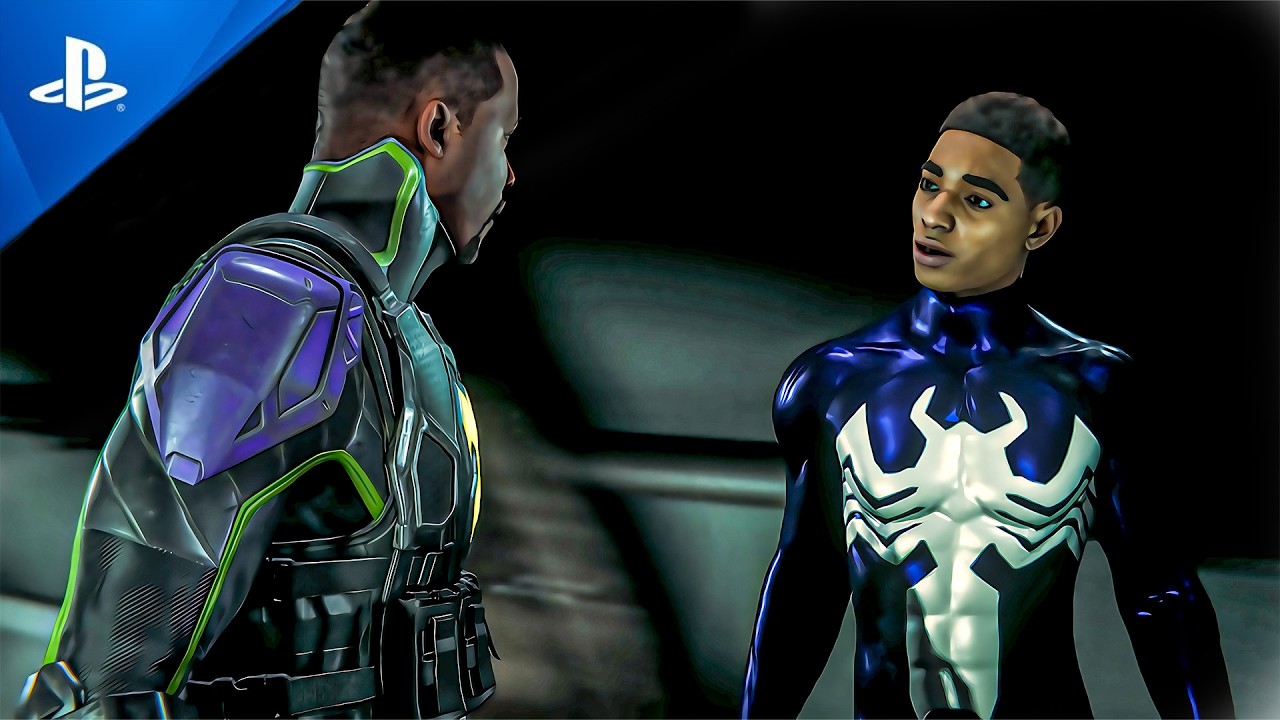 MILES CLASSIC BLACK SYMBIOTE VS UNCLE ERRON FIGHT 4K ULTRA HD 60 FPS