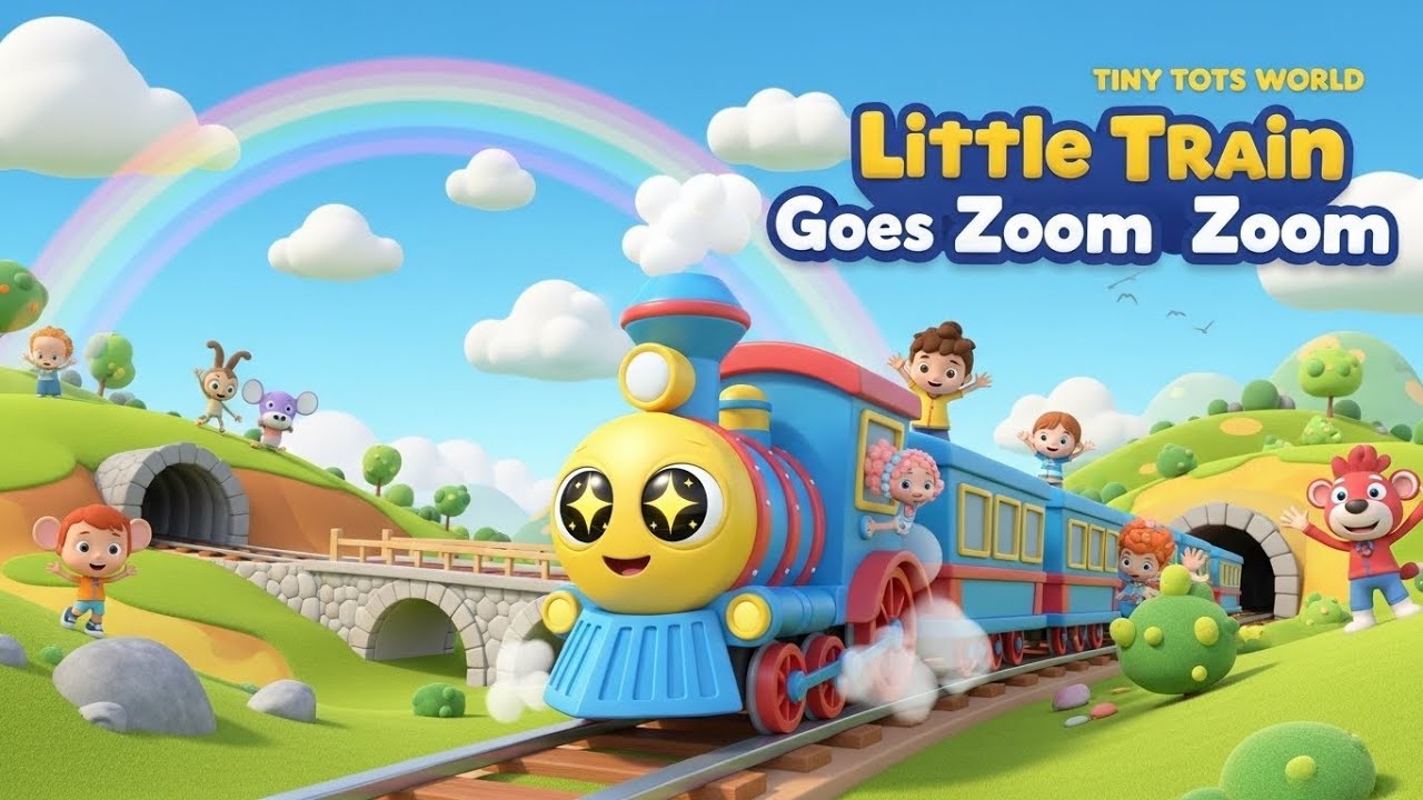 Choo Choo Little Train Song 🚂🎶 | Interactive Kids Song – Tiny Tots World”