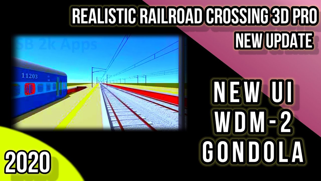 Realistic Railroad Crossing 3D Pro | New Update | WDM-2 | SB2K Apps | Gondola