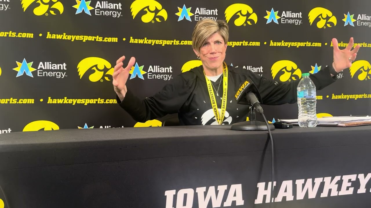 Hear from Iowa women’s basketball coach Jan Jensen before Hawkeyes face Minnesota 