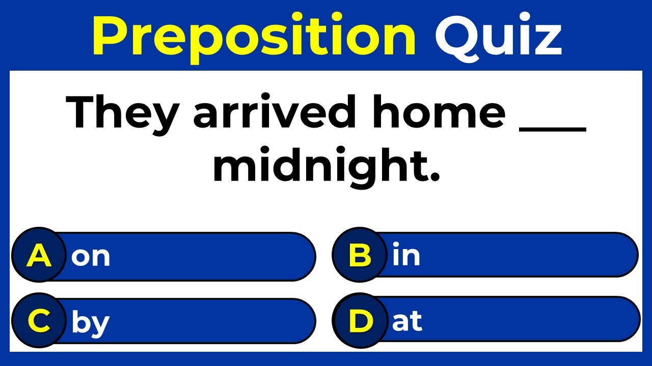 Preposition Quiz | Can You Score 20 Out Of 20 In This English Quiz?