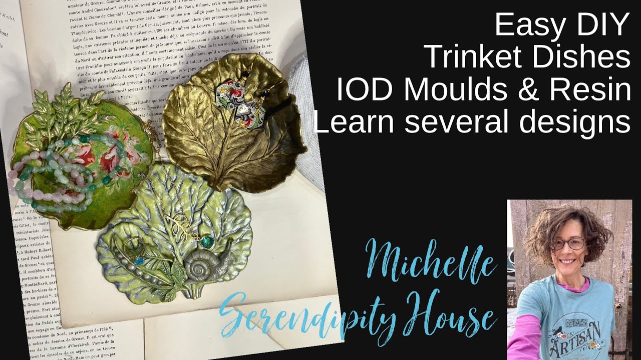 Easy DIY Trinket Dishes with IOD Moulds & Resin: several designs!
